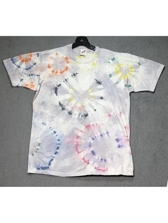 JERZEES Other - Vintage 90s Tie Dye T-Shirt Mens Large Single Stitch Hippie Boho Beach USA